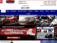 Tablet Screenshot of nissanofmelbourne.com